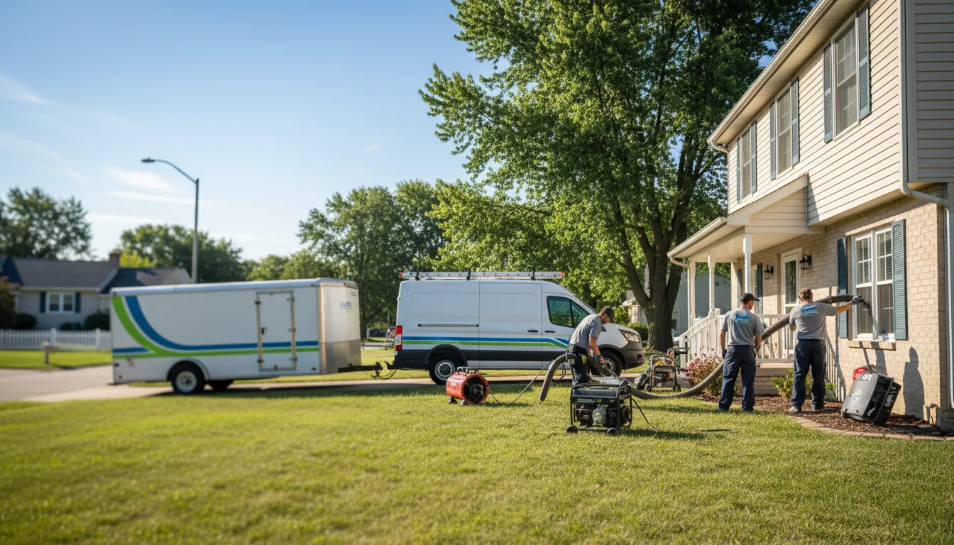 Flooded Basement Restoration And Cleanup With Repair in Lima, OH near me